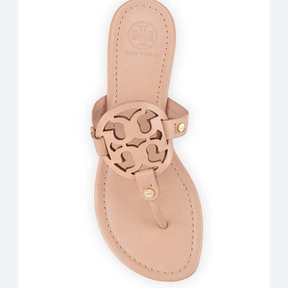 Tory Burch Shoes - TORY BURCH Miller Leather Sandals In Beige